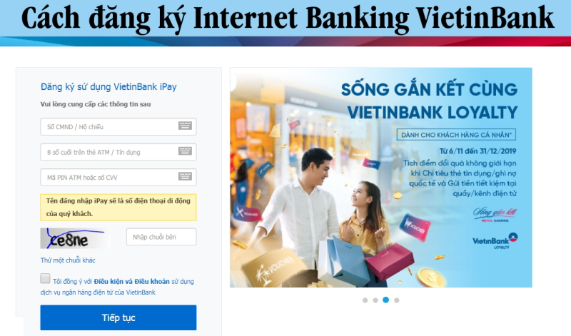 internet banking vietinbank online