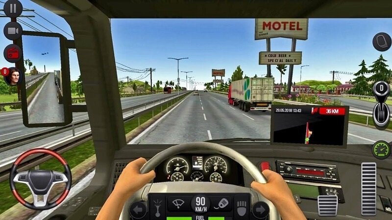  Truck Simulator 2018 : Europe tự do nâng tầm tay lái lụa