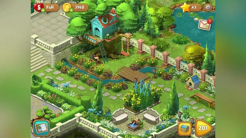 Game gardenscapes - Thiết kế vườn thiên đường